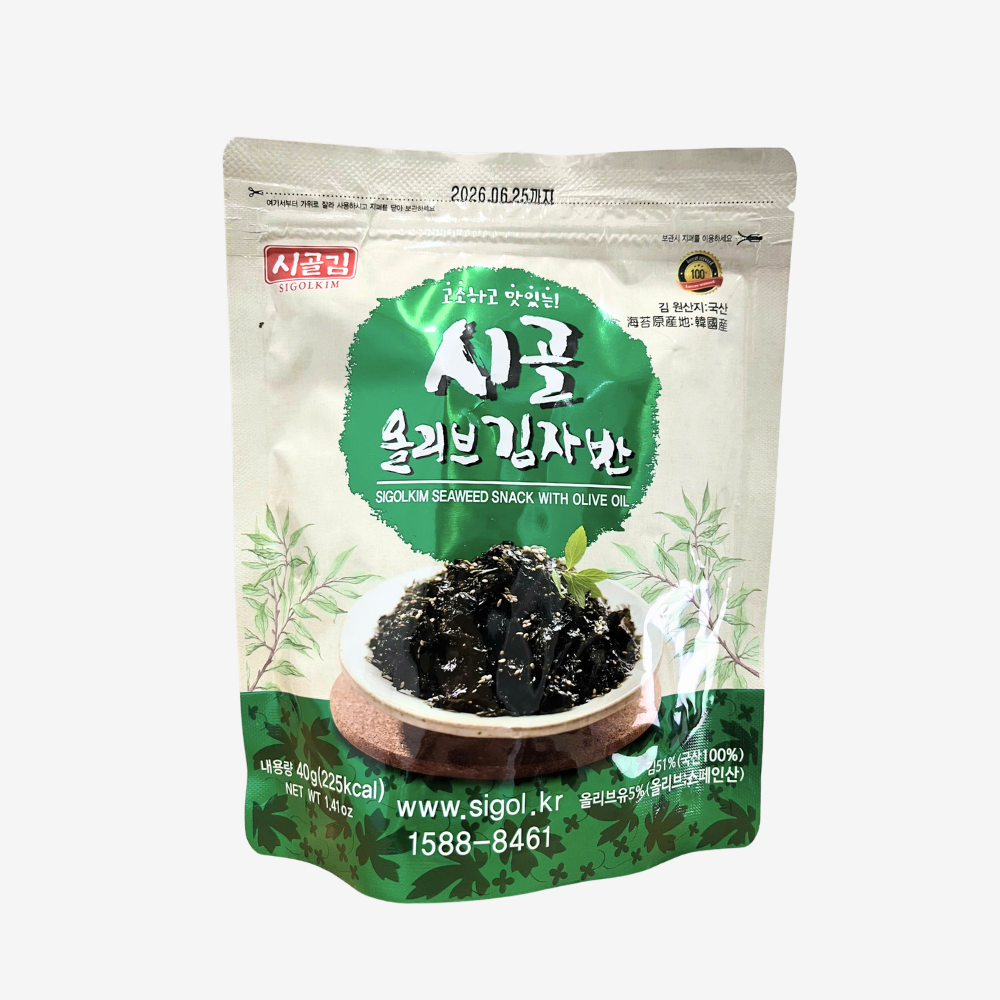 Rong biển vụn ăn liền Sigol vị ô liu 40g