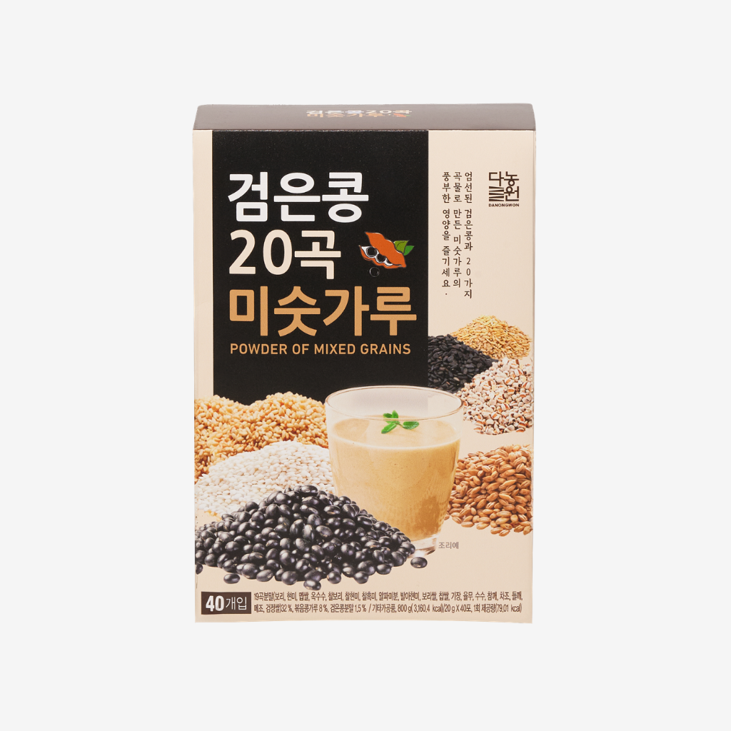 Bột ngũ cốc 20 loại hạt đậu đen Danongwon hộp 40 gói