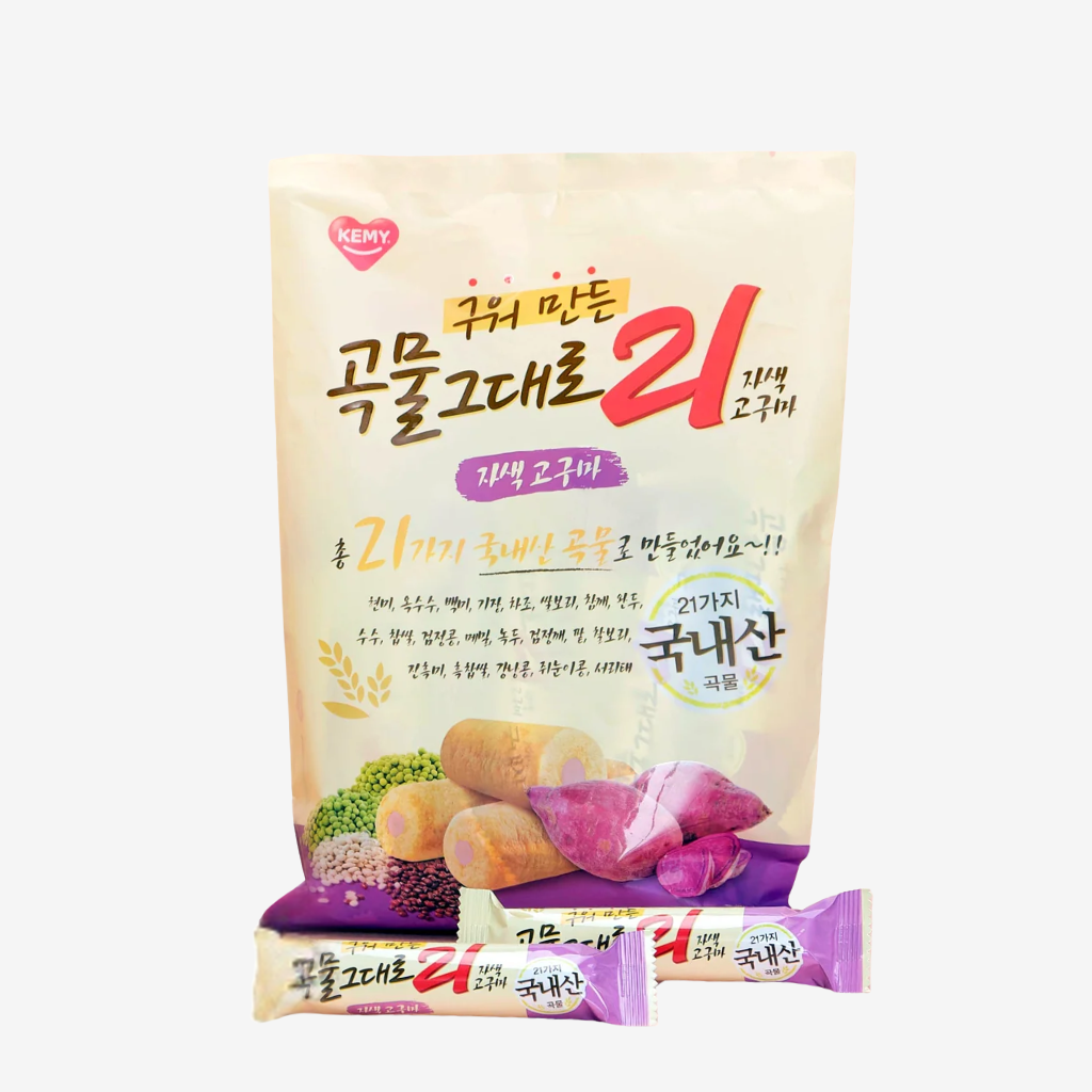 Bánh ngũ cốc 21 loại hạt KEMY Vị Khoai Lang