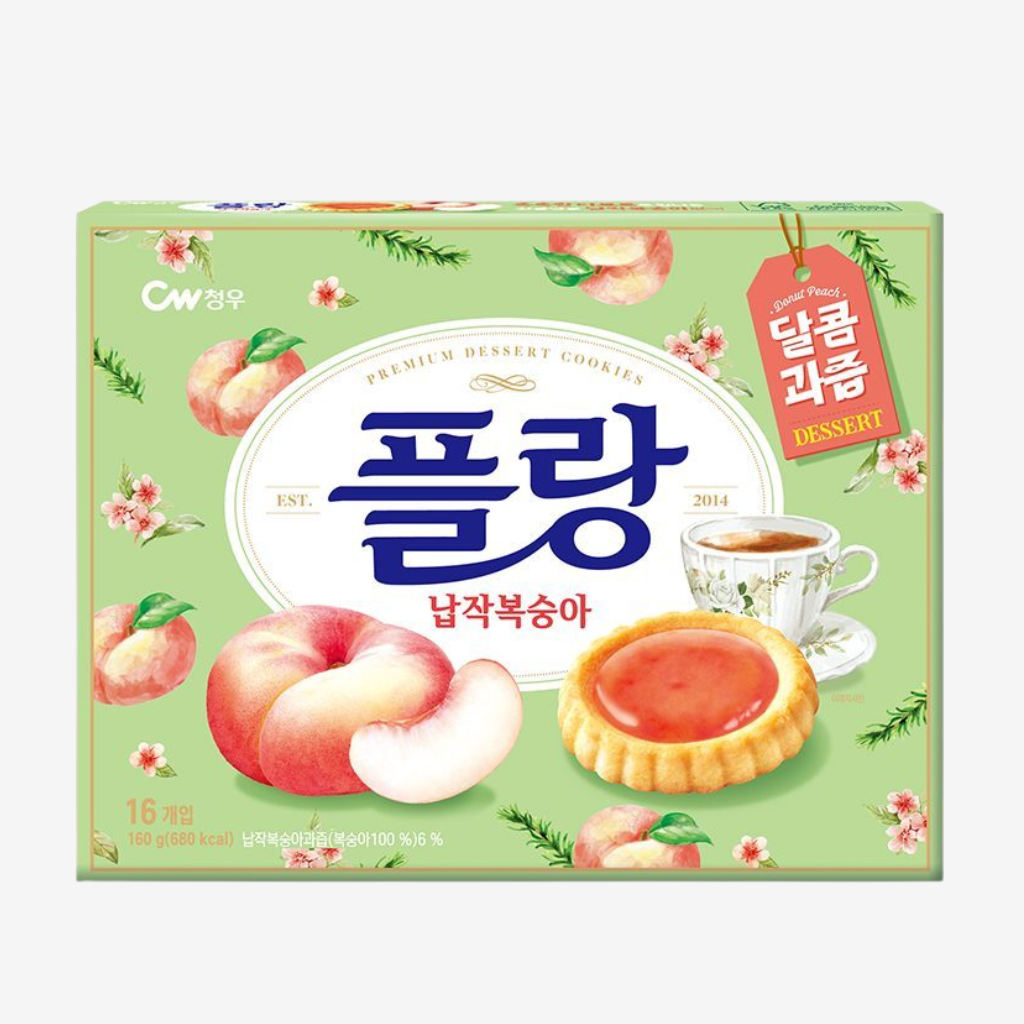 Bánh Quy CW Flan Đào 176g